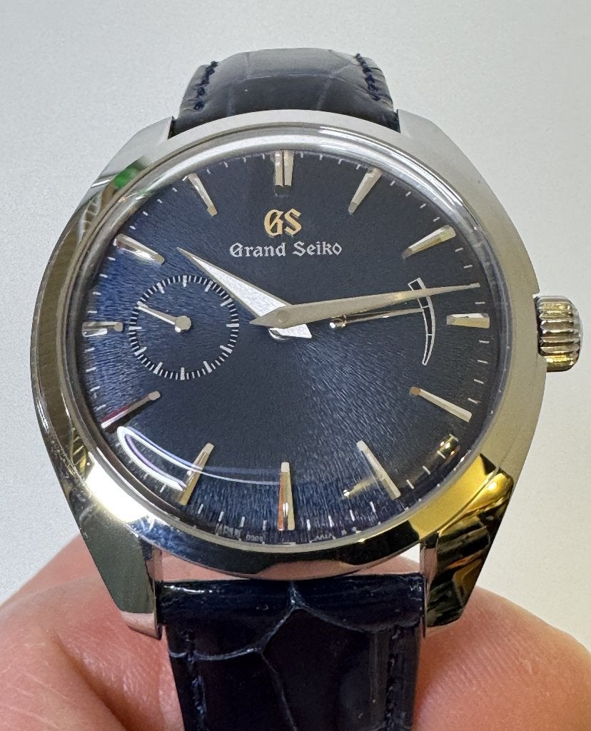Grand Seiko SBGK005, Ophalen, Seiko, Leer, Staal