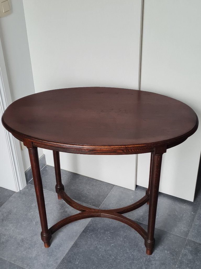 elegante ovale tafel - art nouveau/jugenstil, Antiek en Kunst, Ophalen