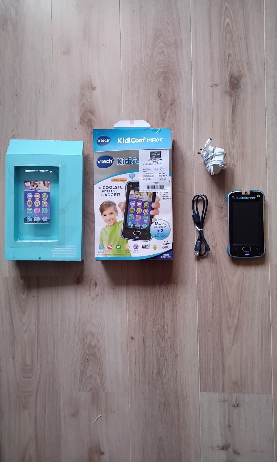 VTech KidiCom MAX (Blauw) - Met originele doos & lader, Kinderen en Baby's, Ophalen of Verzenden, Zo goed als nieuw