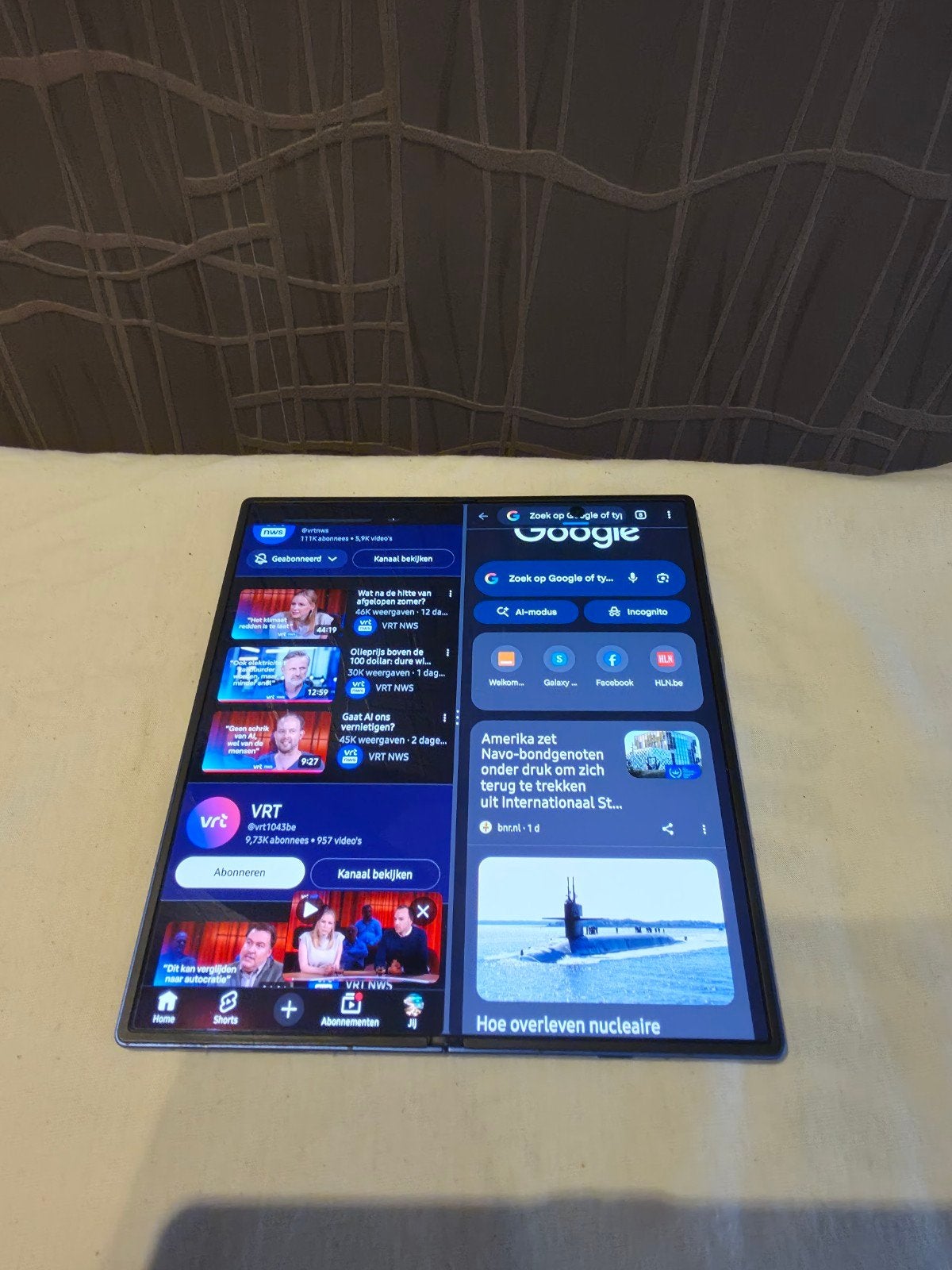 Samsung Galaxy Z Fold 7 Bleu 256 Go 12, Ram, 256 GB, Envoi, Comme neuf, Galaxy Z Fold