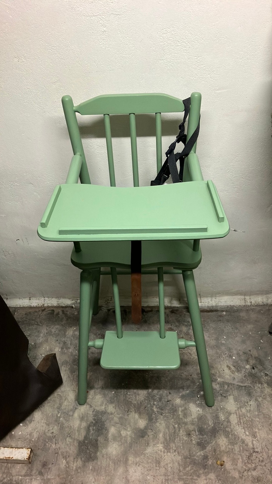 Retro kinderstoel met afneembare tafel, Ophalen, Gebruikt