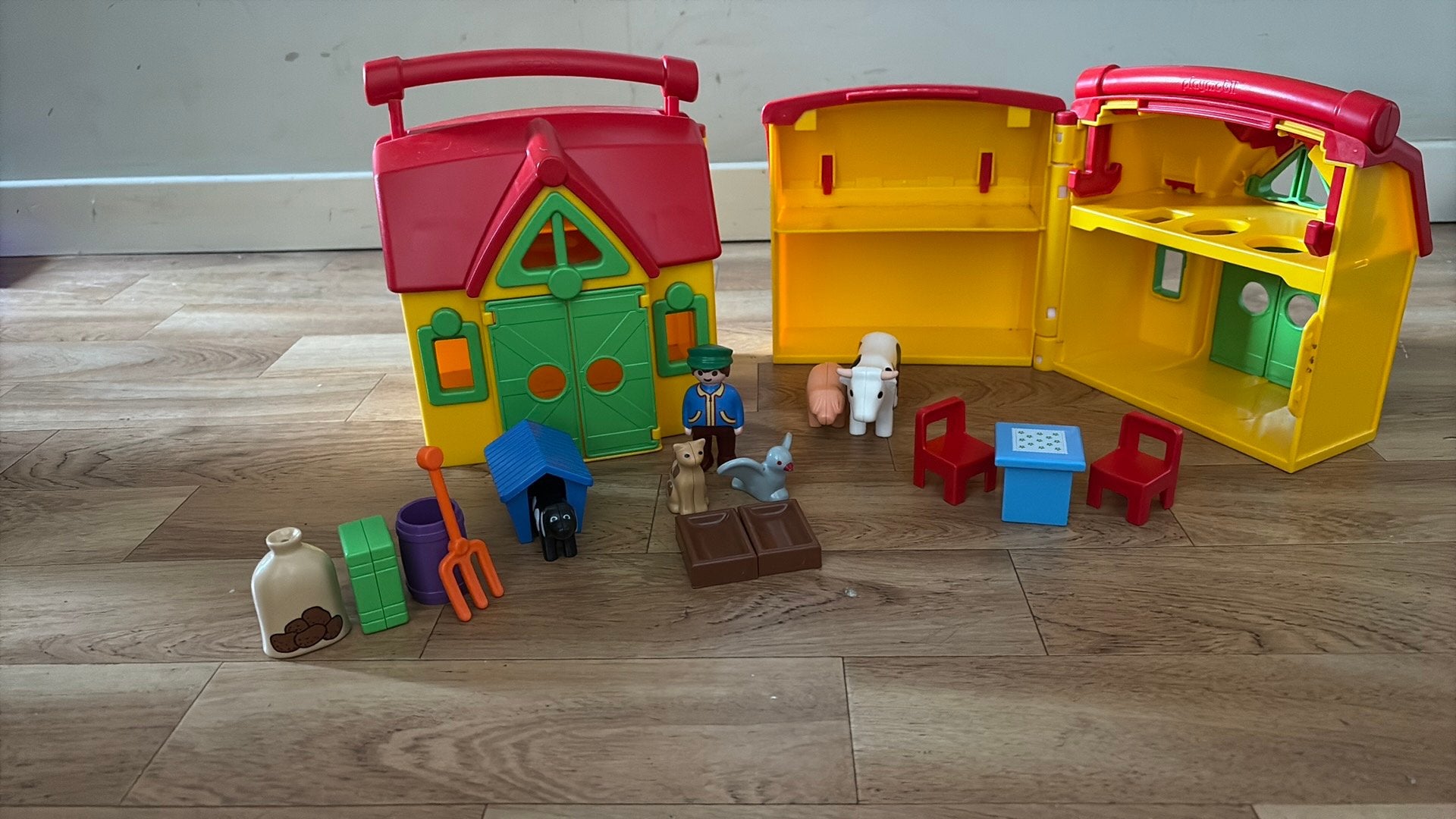 Playmobil 123 meeneemboerderij (set 6962), Enlèvement, Comme neuf
