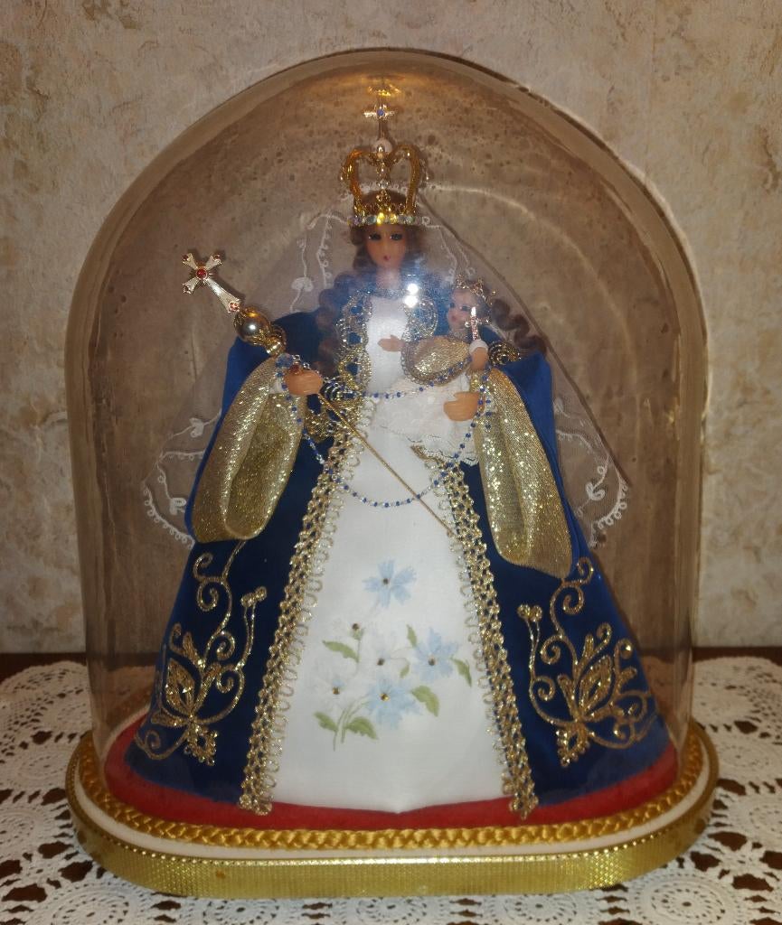 Madonna met kindje onder stolp, Ophalen of Verzenden
