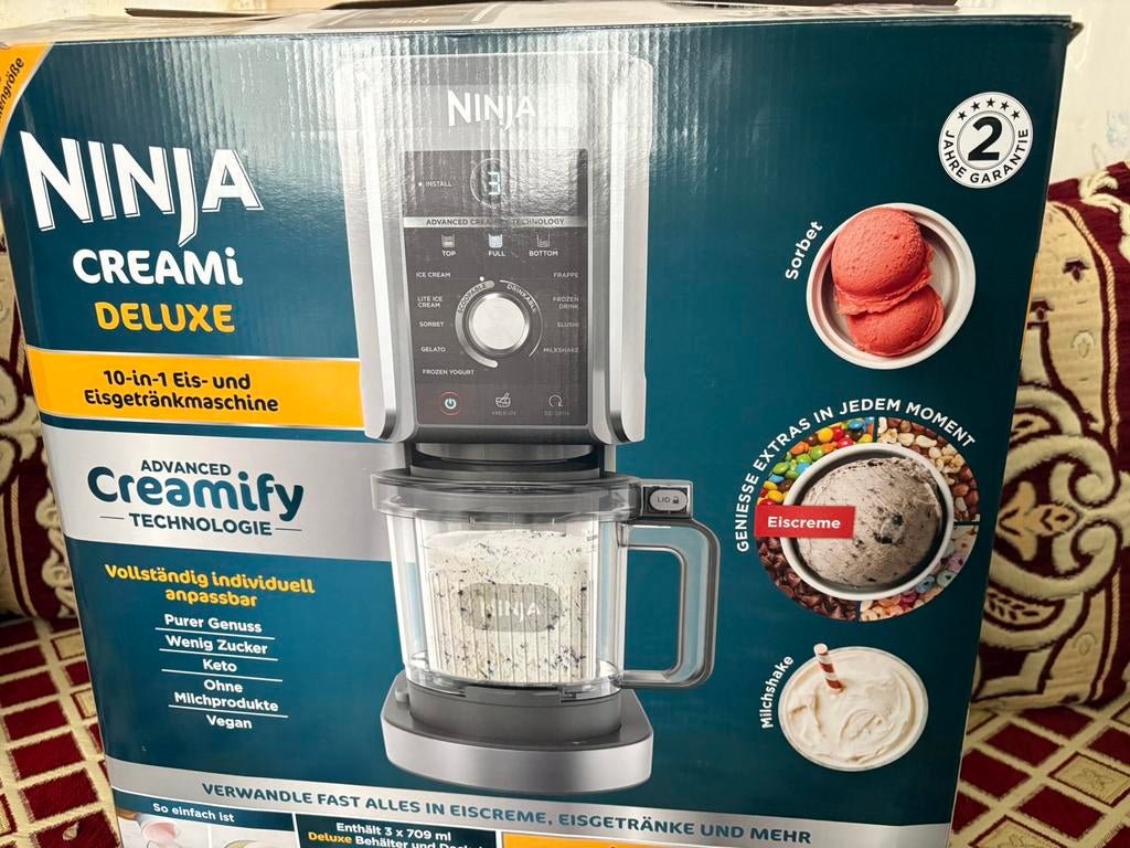 Ninja creami deluxe, Electroménager, Machines à glace, Enlèvement, Comme neuf