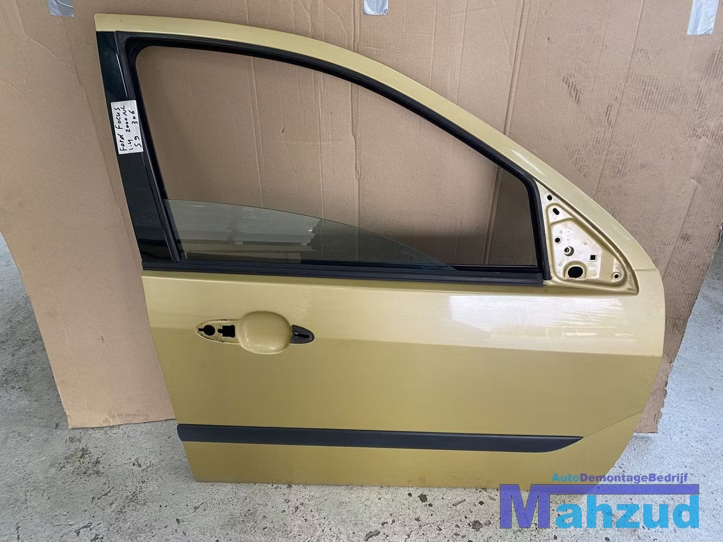 FORD FOCUS 1 Geel S9 Rechts voor deur portier 1998-2004, Auto-onderdelen, Gebruikt, Deur, Info@ford.com, Ford