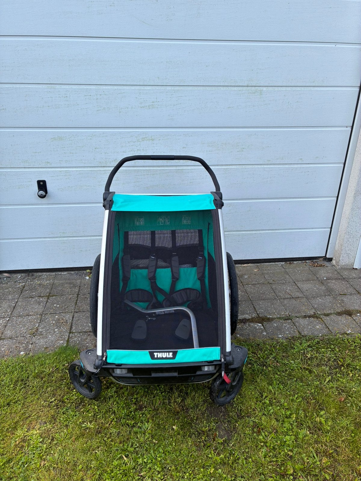 Thule chariot lite 2 +regenhoes, Enlèvement, Comme neuf