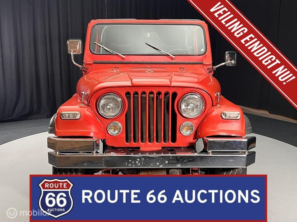 Jeep CJ-7 | 1978 | Route 66 Auctions, Auto's, Jeep, Zwart, Bedrijf, Handgeschakeld