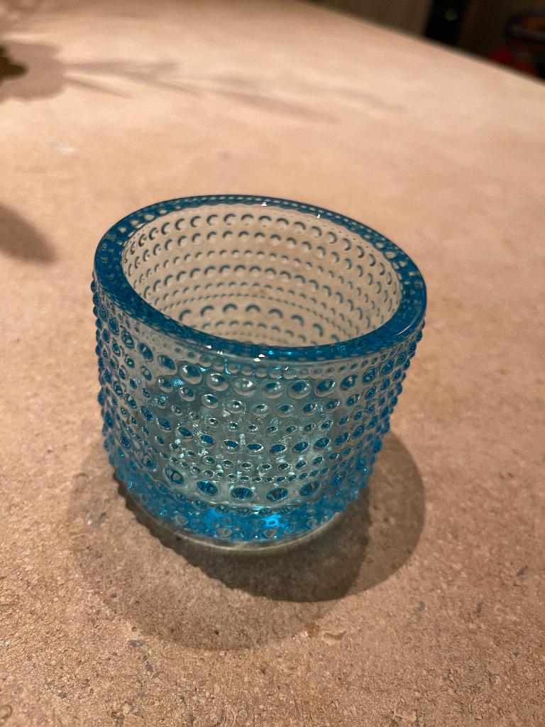 Lichtblauw theelichtje Iittala, Enlèvement, Comme neuf