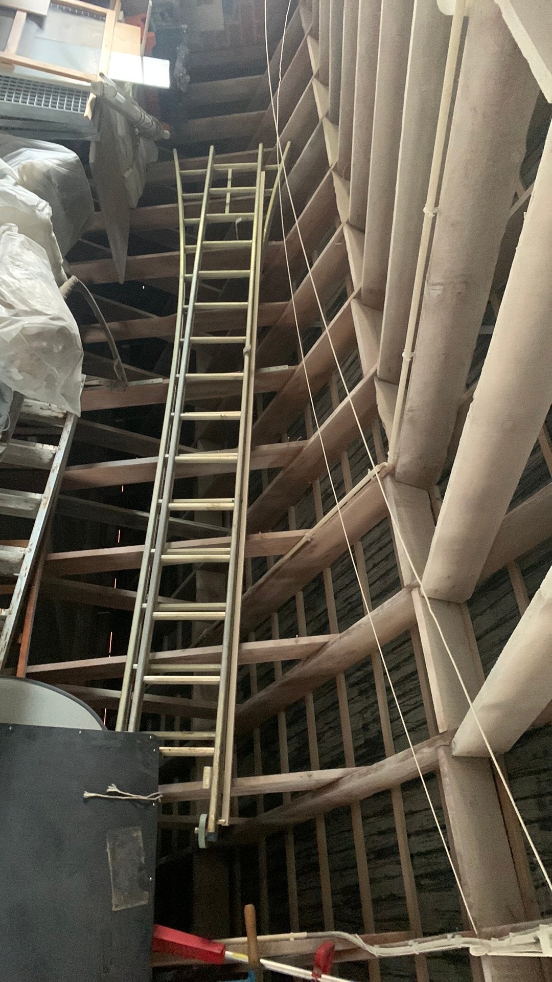 Aluminuim lader, Bricolage & Construction, Échelles & Escaliers, Enlèvement, Utilisé