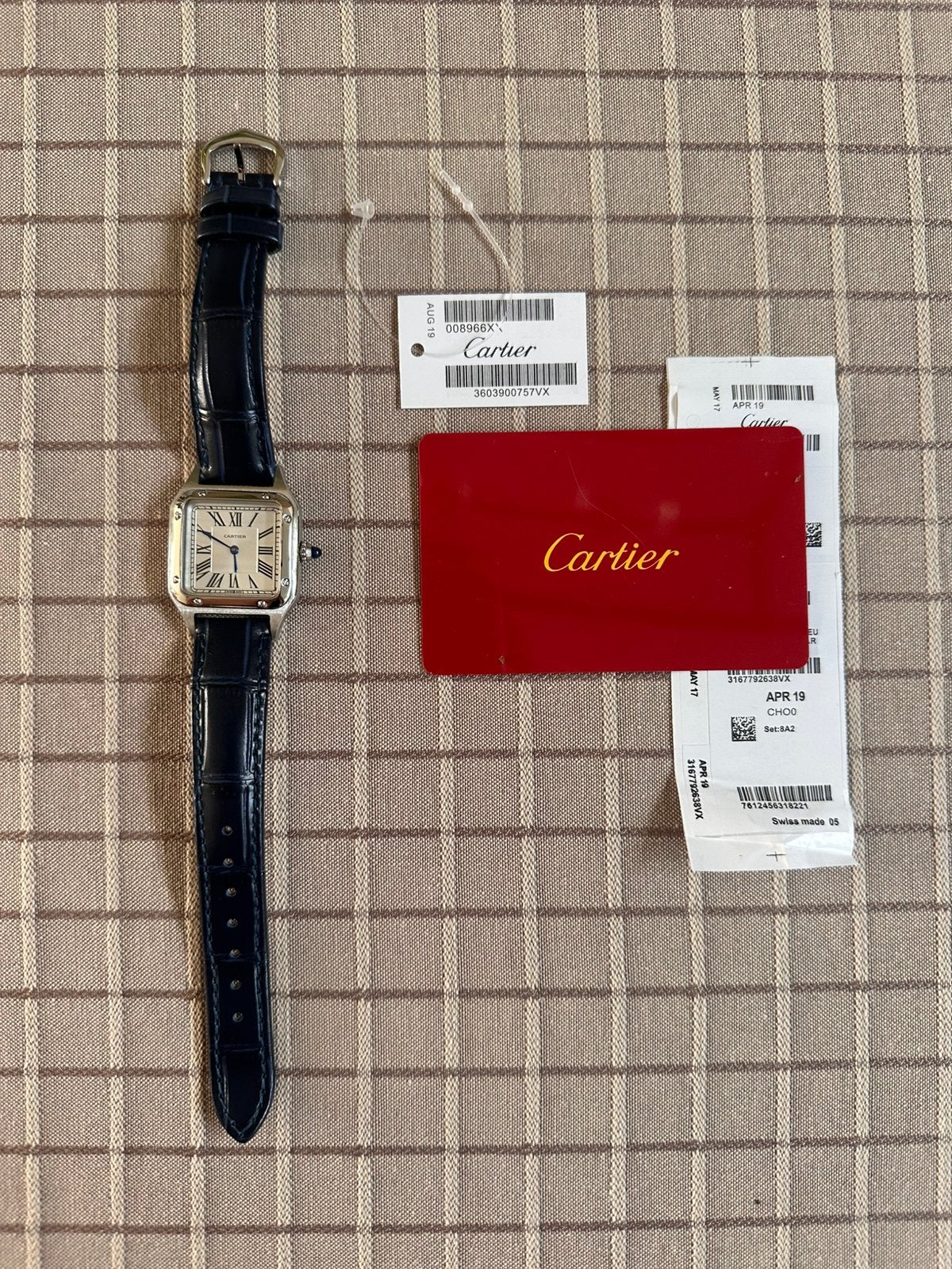 Cartier Santos horloge unisex, Handtassen en Accessoires, Ophalen, Zo goed als nieuw