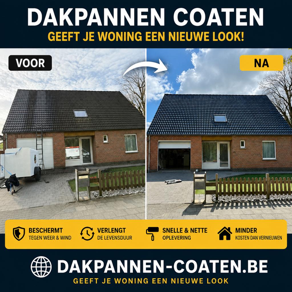 Dak reinigen en coaten, dakpannen, gevel en oprit als nieuw!, Garantie, Pannen