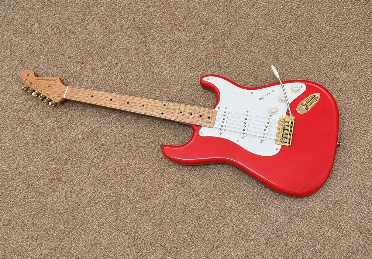 Fender Stratocaster 50s Fiesta Red Vintera II Roasted Maple, Ophalen, Zo goed als nieuw, Fender