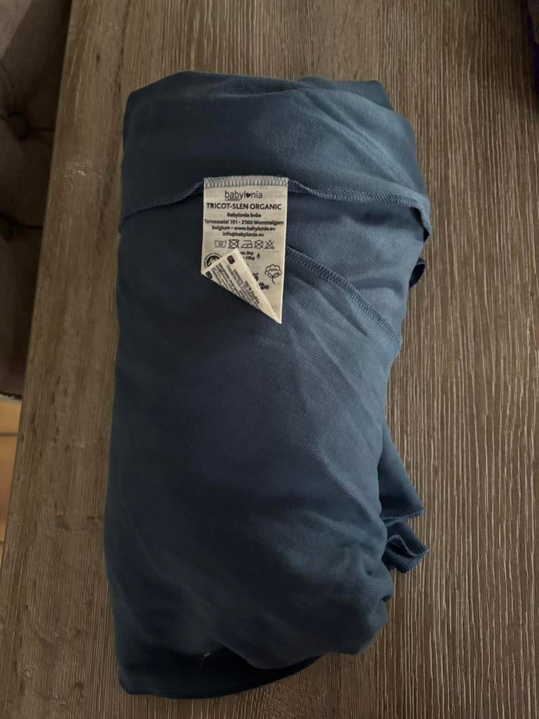 Draagdoek merk babylonia kleur blauw, Kinderen en Baby's, Ophalen, Zo goed als nieuw, Draagdoek