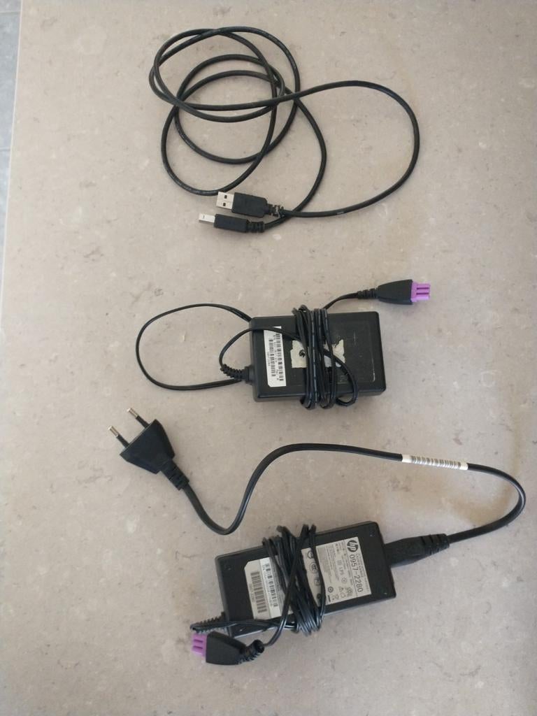 2 HP printer adapter of voeding, Ophalen of Verzenden, Printer