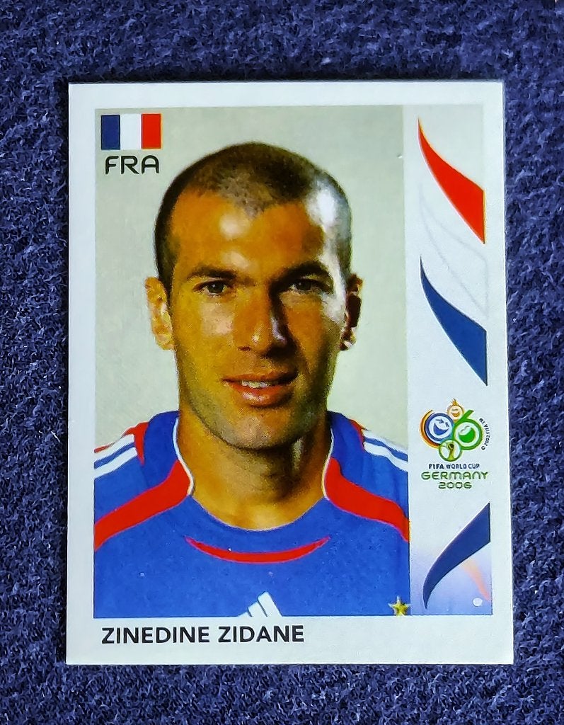 Panini sticker card voetbal ' WK 2006 - Z. Zidane ', Hobby en Vrije tijd, Stickers en Plaatjes, Nieuw, Sticker, Ophalen of Verzenden