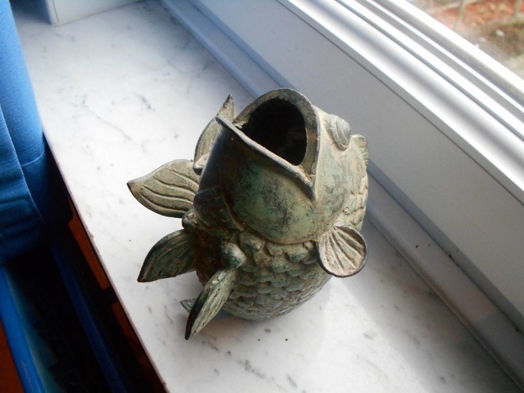 Bronzen Koi-vis, Ophalen, Brons