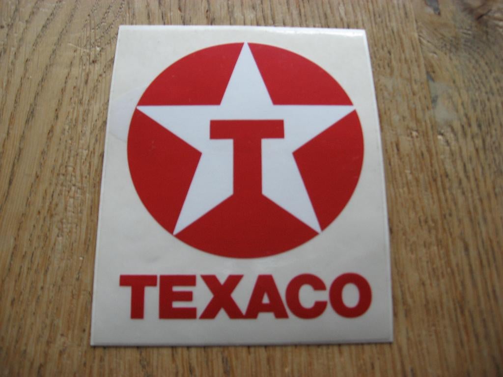 Autocollant Texaco 7,5 x 9 cm, Enlèvement ou Envoi, Neuf, Société ou Association