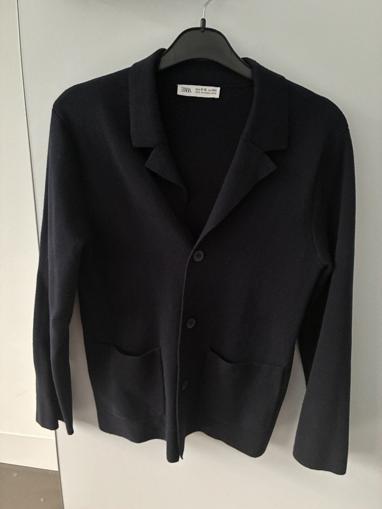 Blauwe vest van Zara maat 140 in perfecte staat, Trui of Vest, Ophalen of Verzenden, Zo goed als nieuw, Zara