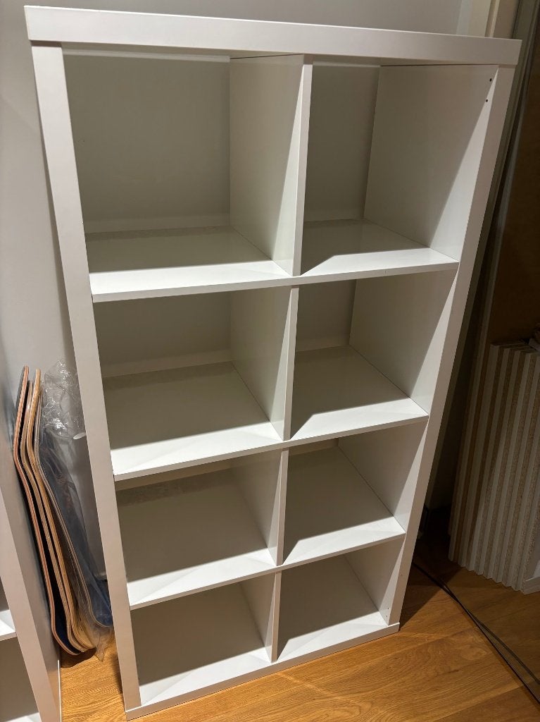 IKEA KALLAX 2x4 - Blanc laqué, Enlèvement, Utilisé