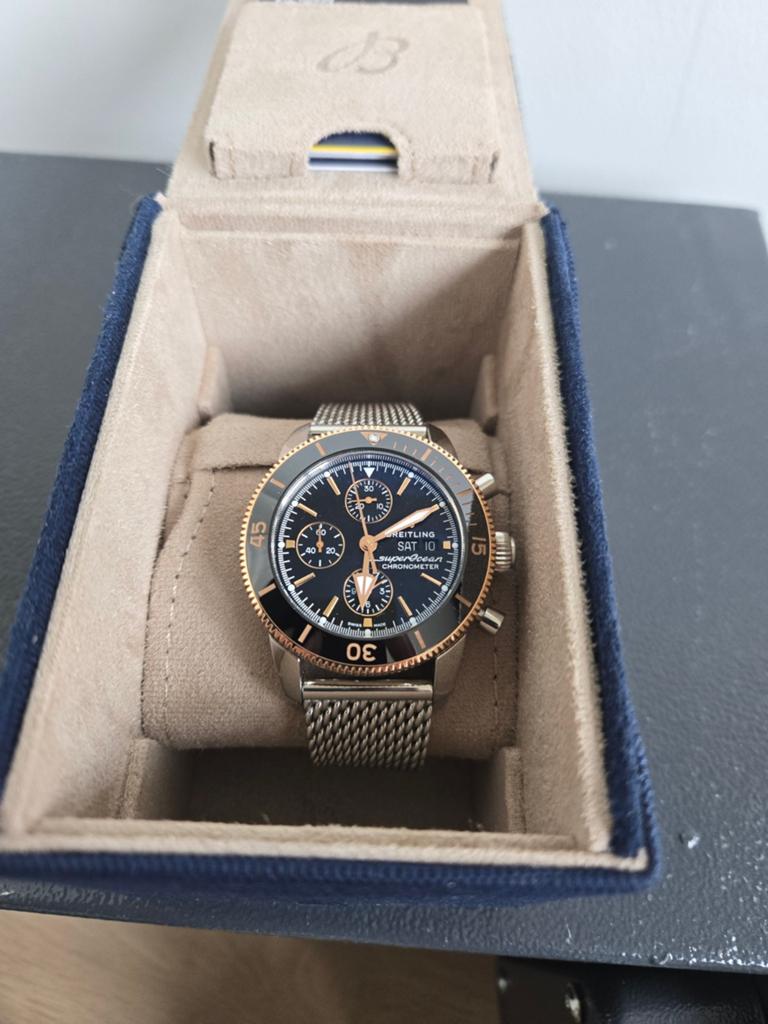 Breitling,, Handtassen en Accessoires, Horloges | Heren, Ophalen, Goud, Goud, Breitling