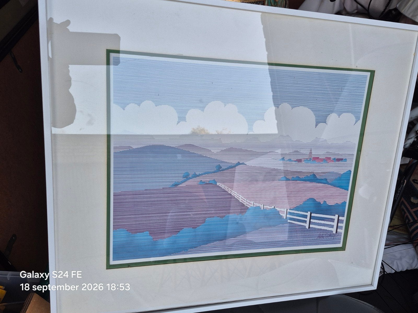 Elytho Sibthorp, Antiquités & Art, Enlèvement ou Envoi, Verre, Sous verre, Paysage