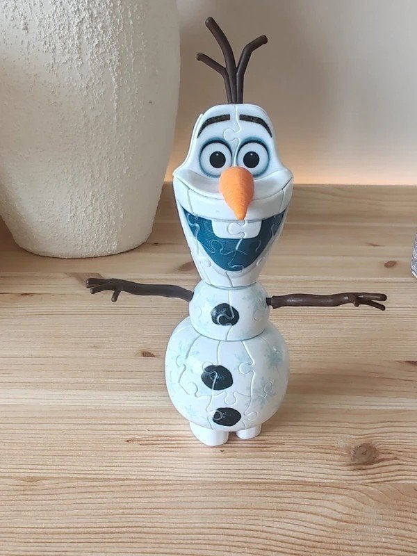 Olaf 3d puzzel, Ophalen of Verzenden, 10 tot 50 stukjes, Zo goed als nieuw, 6 jaar of ouder