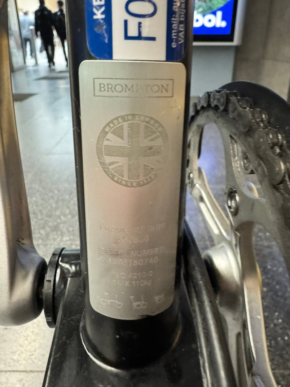 Brompton 6 versn, Ophalen, Brompton