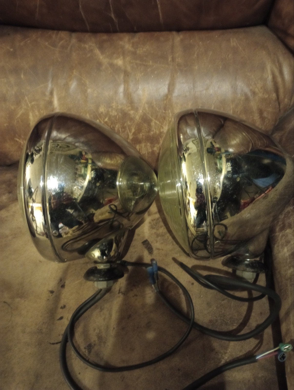 Buggy Hotrod paar chroom koplampen Lucas H4, Enlèvement