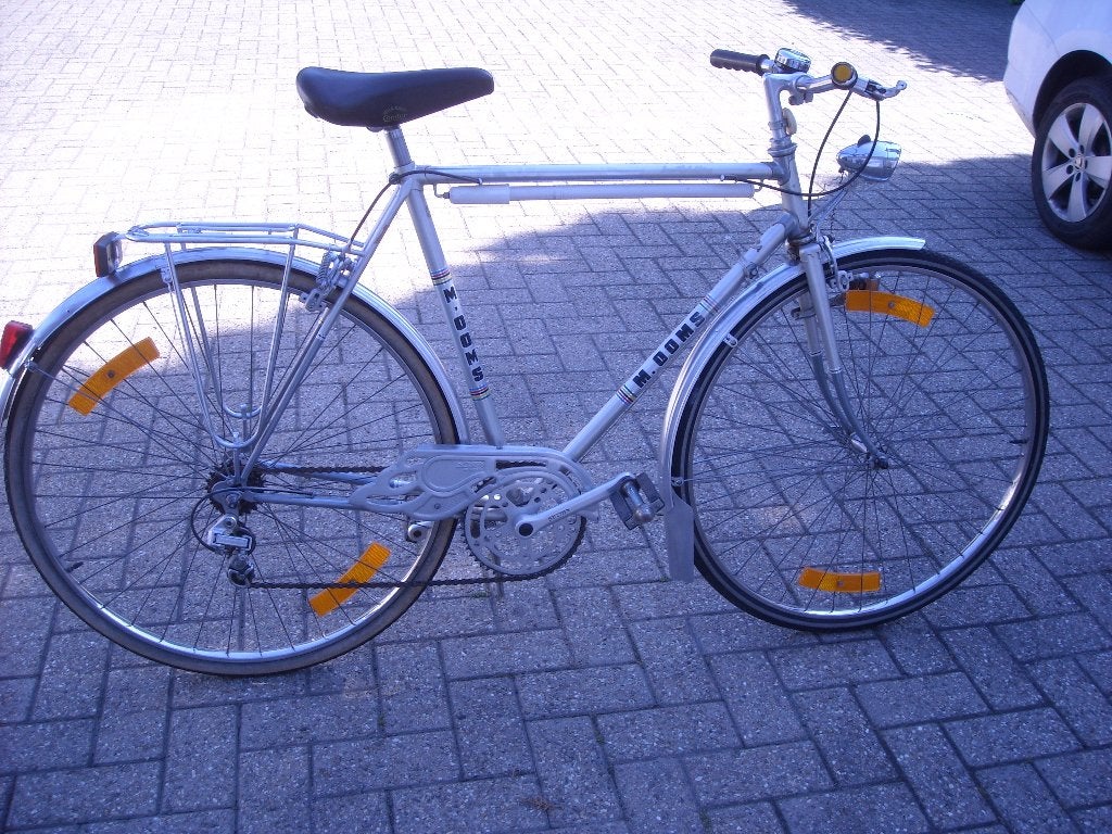 Retro herenfiets, Fietsen en Brommers, Ophalen, Gebruikt, Velgrem, Versnellingen
