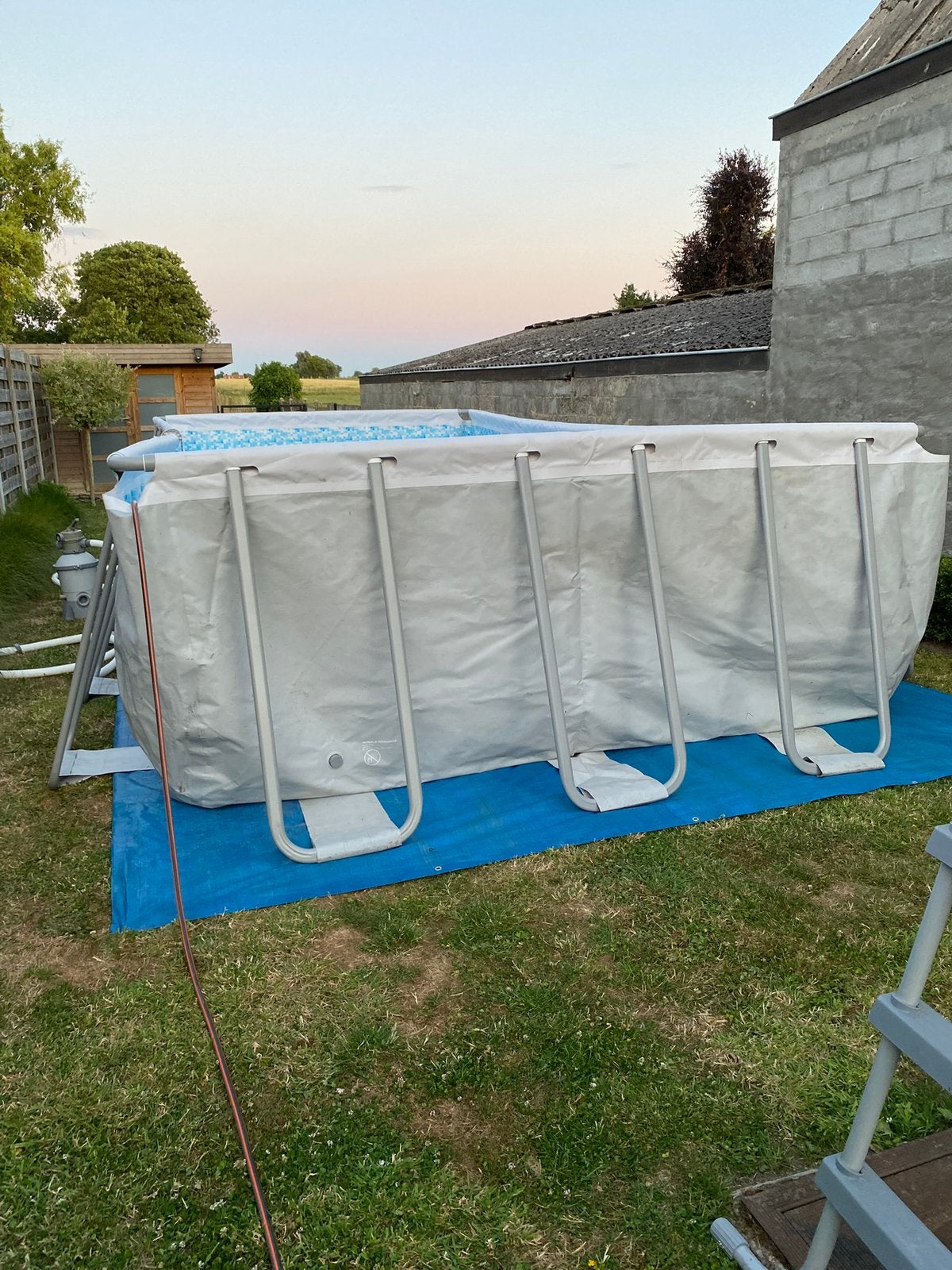 Groot zwembad, Gebruikt, 300 cm of meer, Rechthoekig, Ophalen