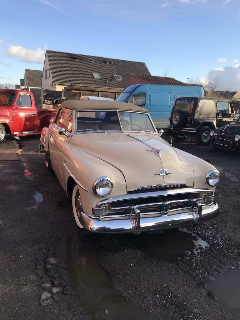 Plymouth Granbroock Oldtimer 1952 Belgische Wagen, Cabriolet, Beige, Plymouth, Bedrijf