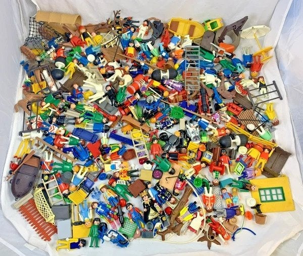 Playmobil verzameling partij 3,2 kilo figuren onderdelen etc, Zo goed als nieuw, Figuren, Overige series, Complete set