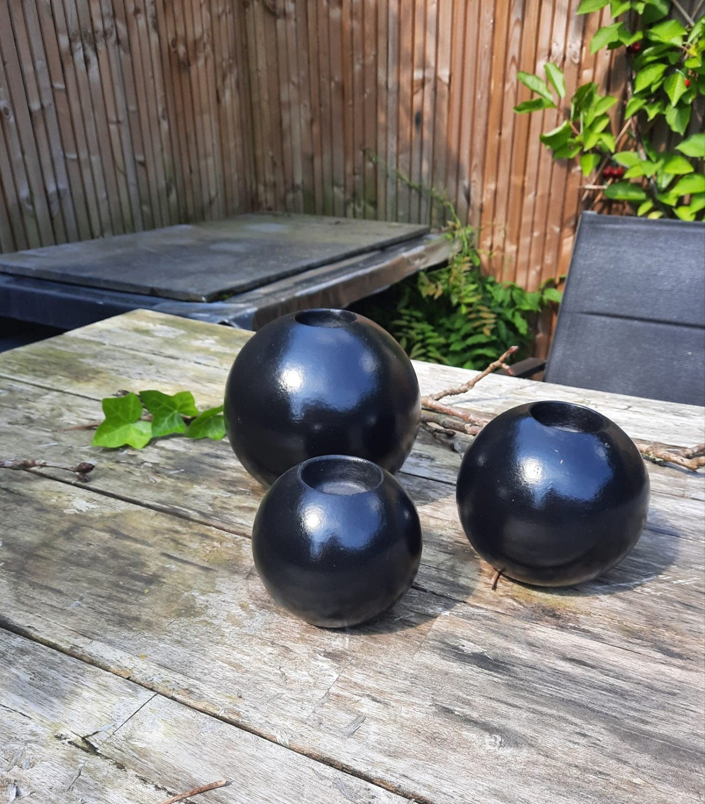 3 decoratieve bollen, Ophalen