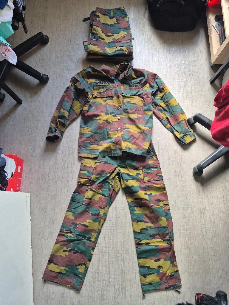 Camo kledij Belgische leger, Verzamelen, Ophalen, Landmacht, Kleding of Schoenen