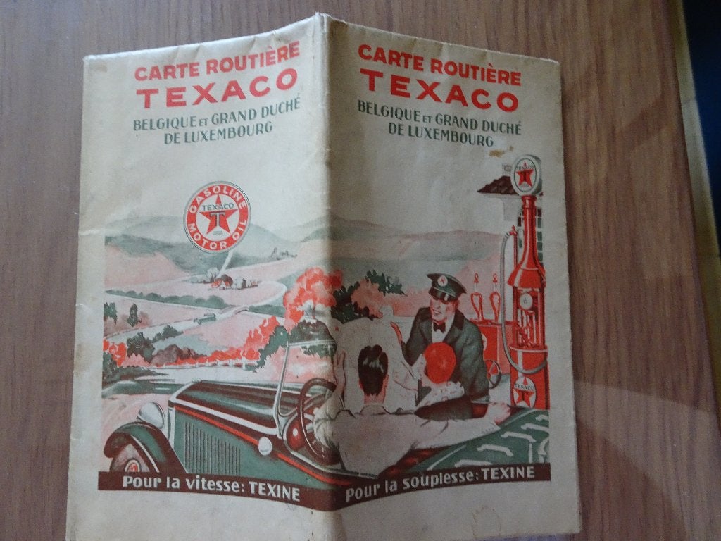 Wegenkaart van Texaco - België/Groothertogdom Luxemburg, Boeken, Atlassen en Landkaarten, Gelezen, Ophalen of Verzenden, Landkaart