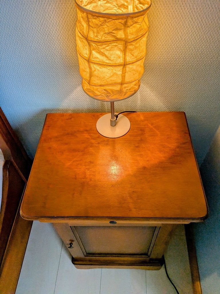 Houten nachtkastje, Ophalen, Gebruikt, Minder dan 45 cm, 55 tot 70 cm
