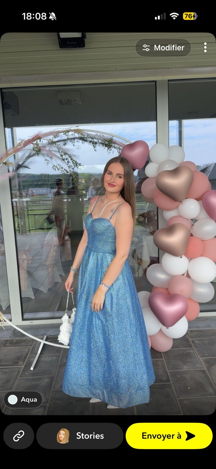 Robe ceremonie, Enlèvement ou Envoi, Comme neuf, Bleu