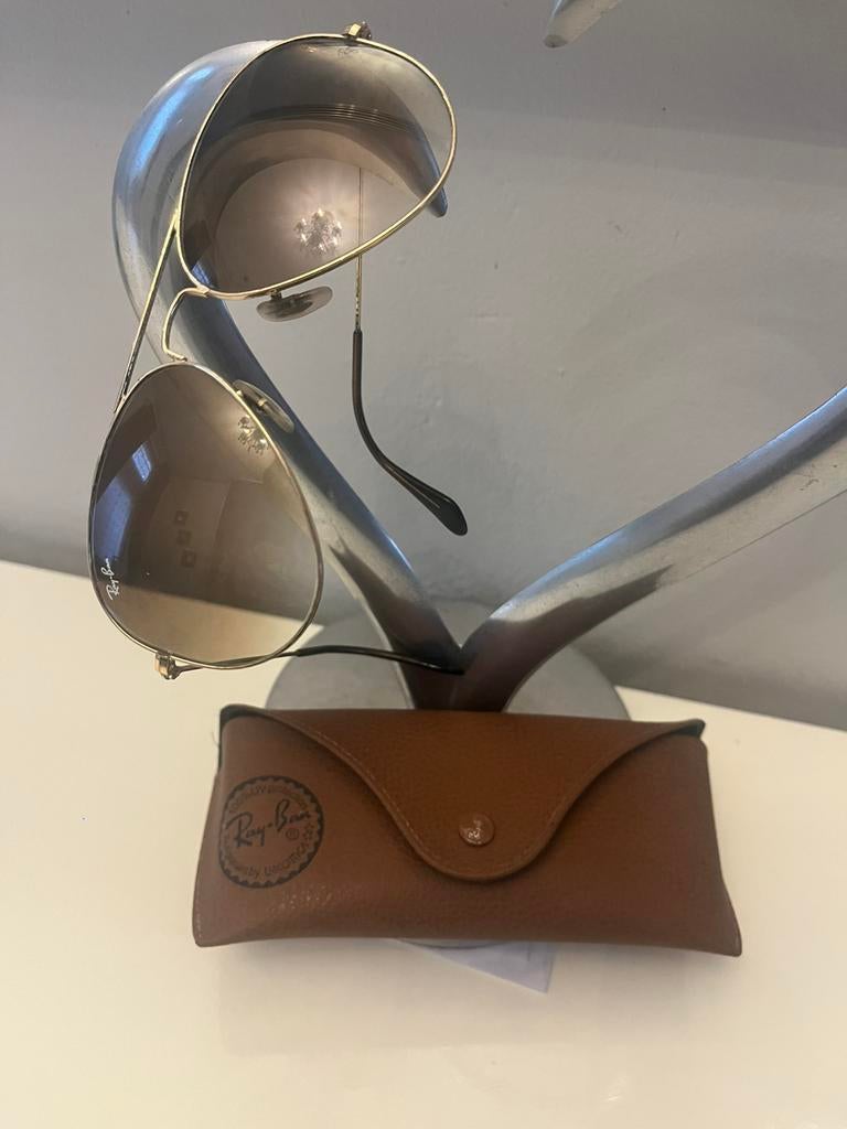 Lunette mixte Ray ban Aviator large metal, Enlèvement ou Envoi, Comme neuf, Lunettes, Ralph Lauren