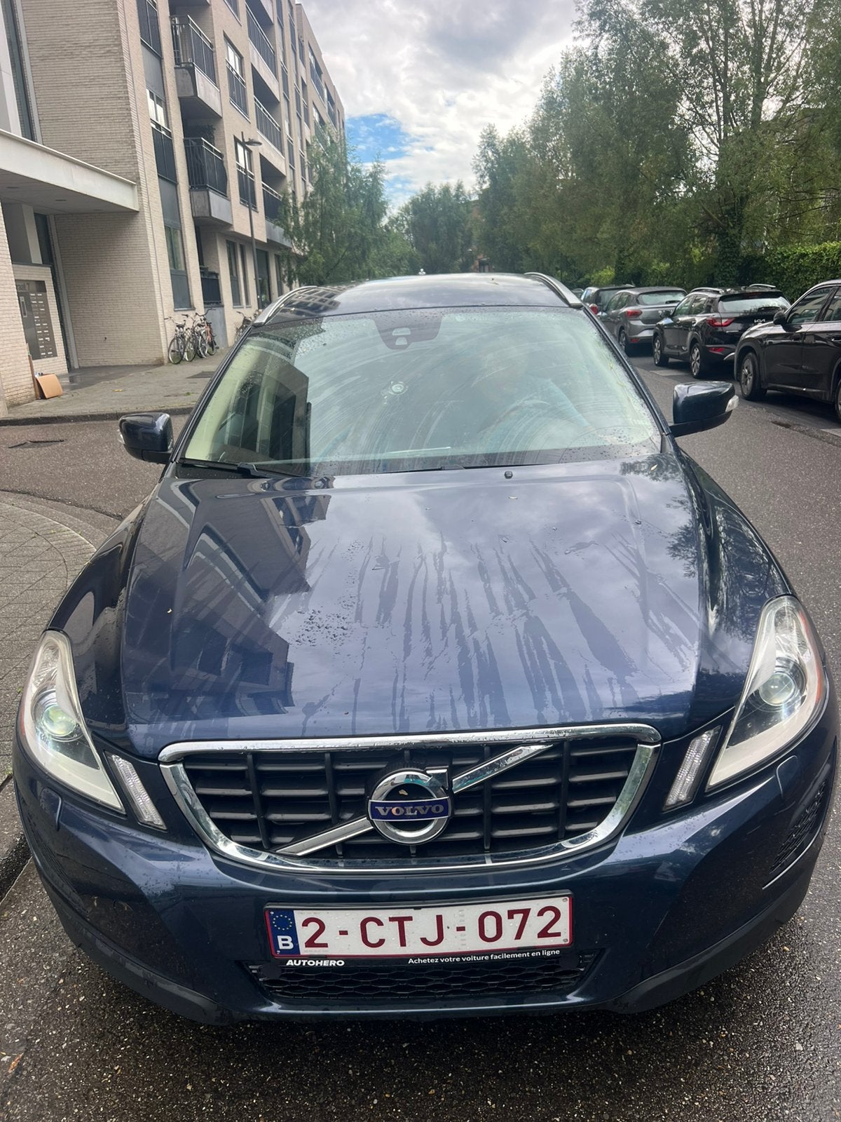 VOLVO XC60 2.0 T5, Auto's, Volvo, 4 cilinders, Blauw, Automatische klimaatregeling, Leder