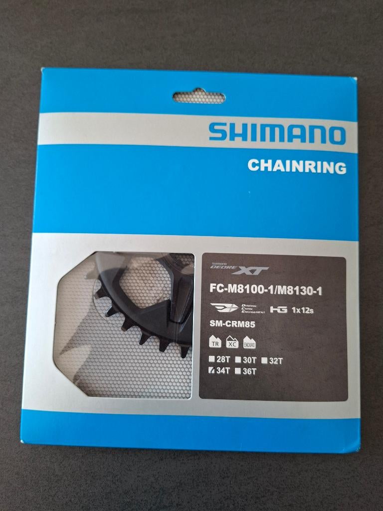 Plateau Shimano XT FC-M8100 12V 34 DENTS, Enlèvement, Neuf, Shimano