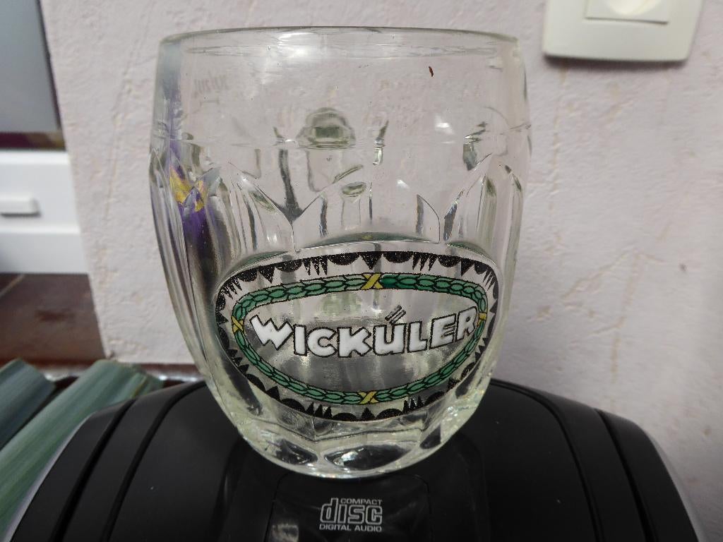 ancienne chope WICKULER émaille 10/20 l, Collections, Enlèvement ou Envoi, Utilisé, Chope(s)