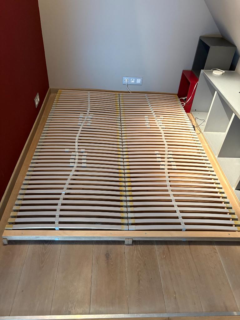 Lattenbodem & matras 140x200, Huis en Inrichting, Slaapkamer | Matrassen en Bedbodems, Ophalen, Gebruikt, Tweepersoons, 140 cm