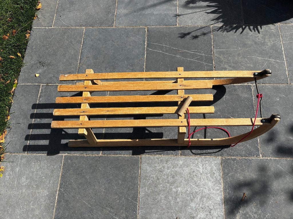 houten slee 100 cm, Kinderen en Baby's, Ophalen, Zo goed als nieuw, Hout