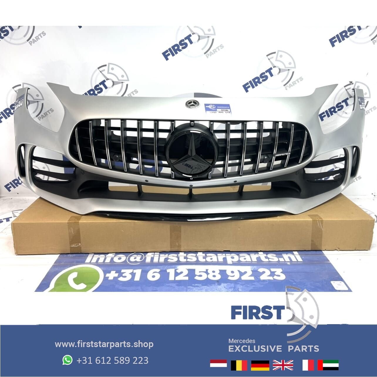 2023 W190 GTR AMG BUMPER COMPLEET A1908853500/A1908858500 GT, Gebruikt, -, Voor, Ophalen of Verzenden