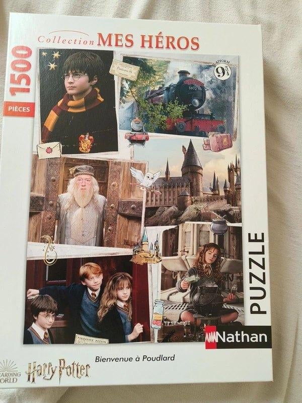 Puzzel Harry Potter 1500 stukken, Hobby en Vrije tijd, Ophalen of Verzenden, 500 t/m 1500 stukjes, Zo goed als nieuw, Legpuzzel