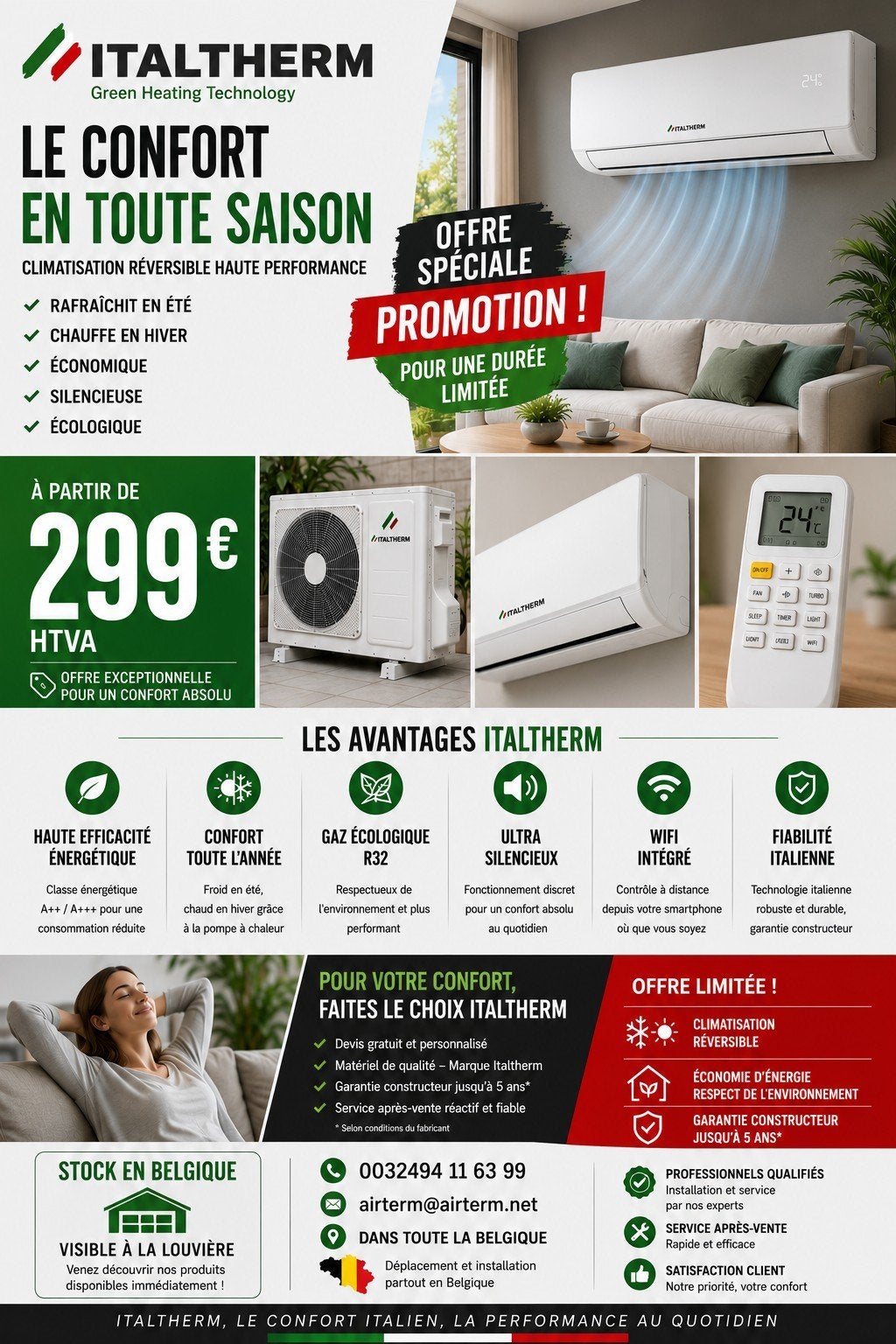 Climatiseur pompe a chaleur chauffe-eau