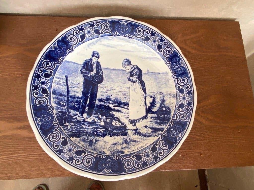 Delfts blauw bord, Antiek en Kunst, Ophalen of Verzenden