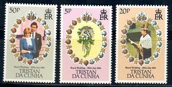 Tristan da Cunha yvertnrs 291/93 postfris, Timbres & Monnaies, Timbres | Timbres thématiques, Enlèvement ou Envoi, Non oblitéré