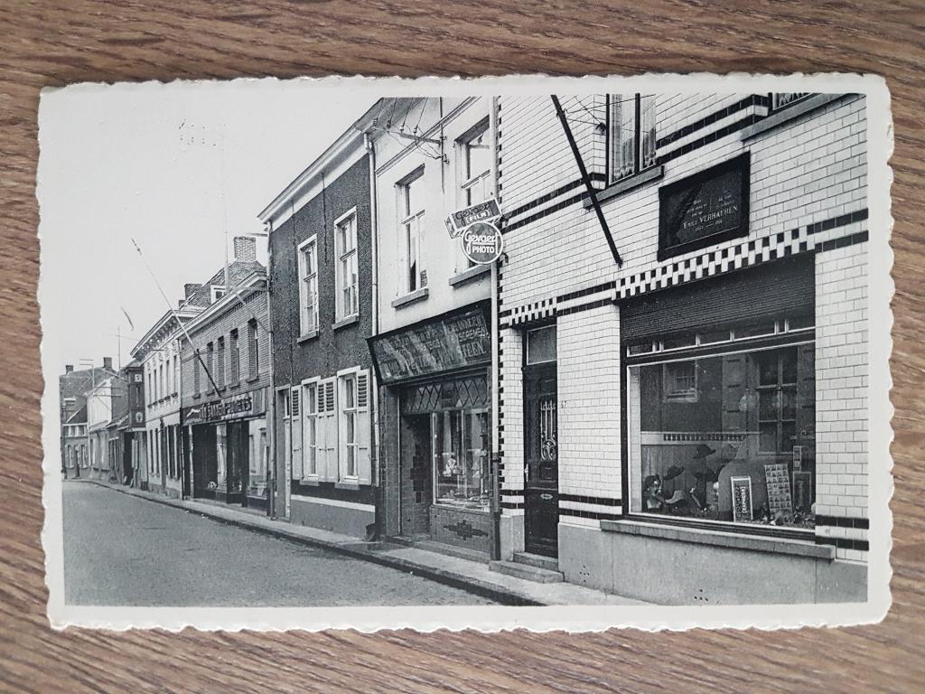 Postkaart Sint Amands aan/ Schelde Emile Verhaeren straat, Enlèvement ou Envoi, 1940 à 1960, Affranchie, Anvers
