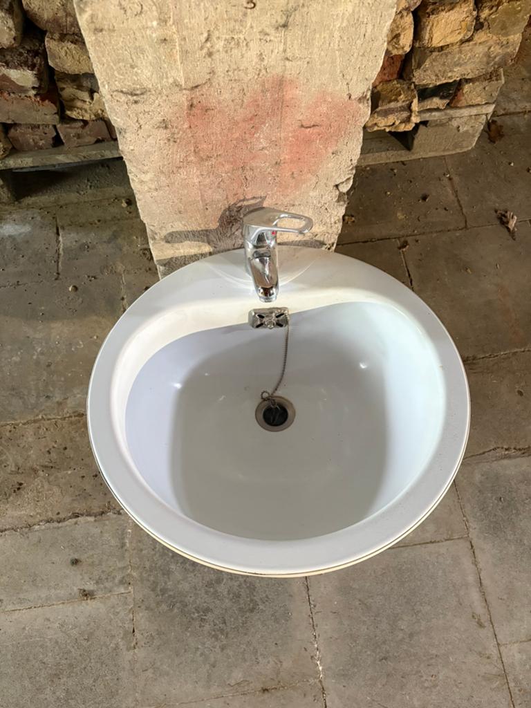 2 inbouw lavabo’s, Ophalen, Zo goed als nieuw, Wasbak of Wastafel
